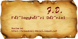 Félegyházi Dániel névjegykártya