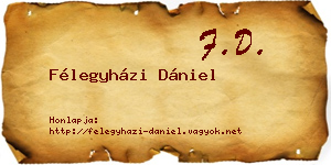 Félegyházi Dániel névjegykártya